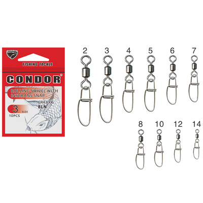 Rolling Swivel With Insurans Snap