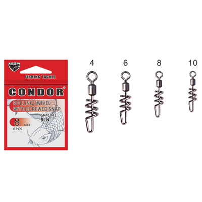 Rolling Swivel With Screwed Snape