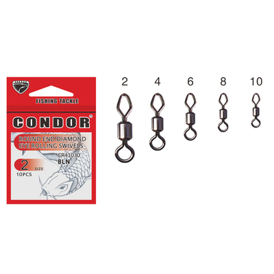 Round End Diamond Eye Rolling Swivels